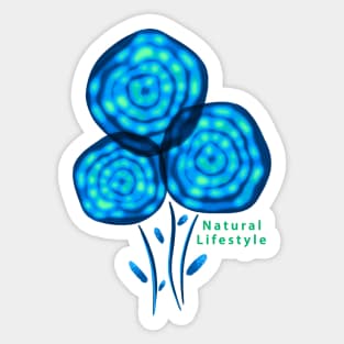 Blue fresh bouquet Sticker